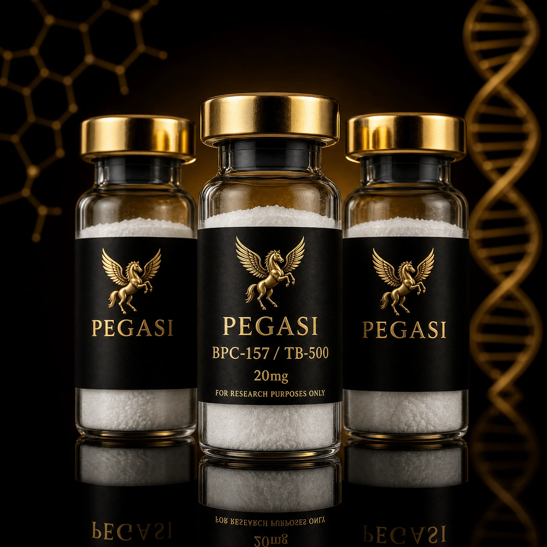 BPC-157 / TB-500 Research Blend 20mg — For Research Purposes Only. Not for human consumption.
