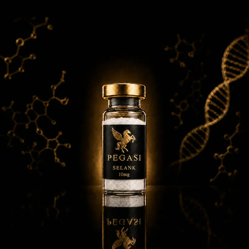 Selank 10mg — For Research Purposes Only. Not for human consumption.